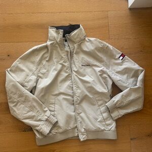 Tommy Hilfiger Light Beige Bomber Jacket with Patch Size XL